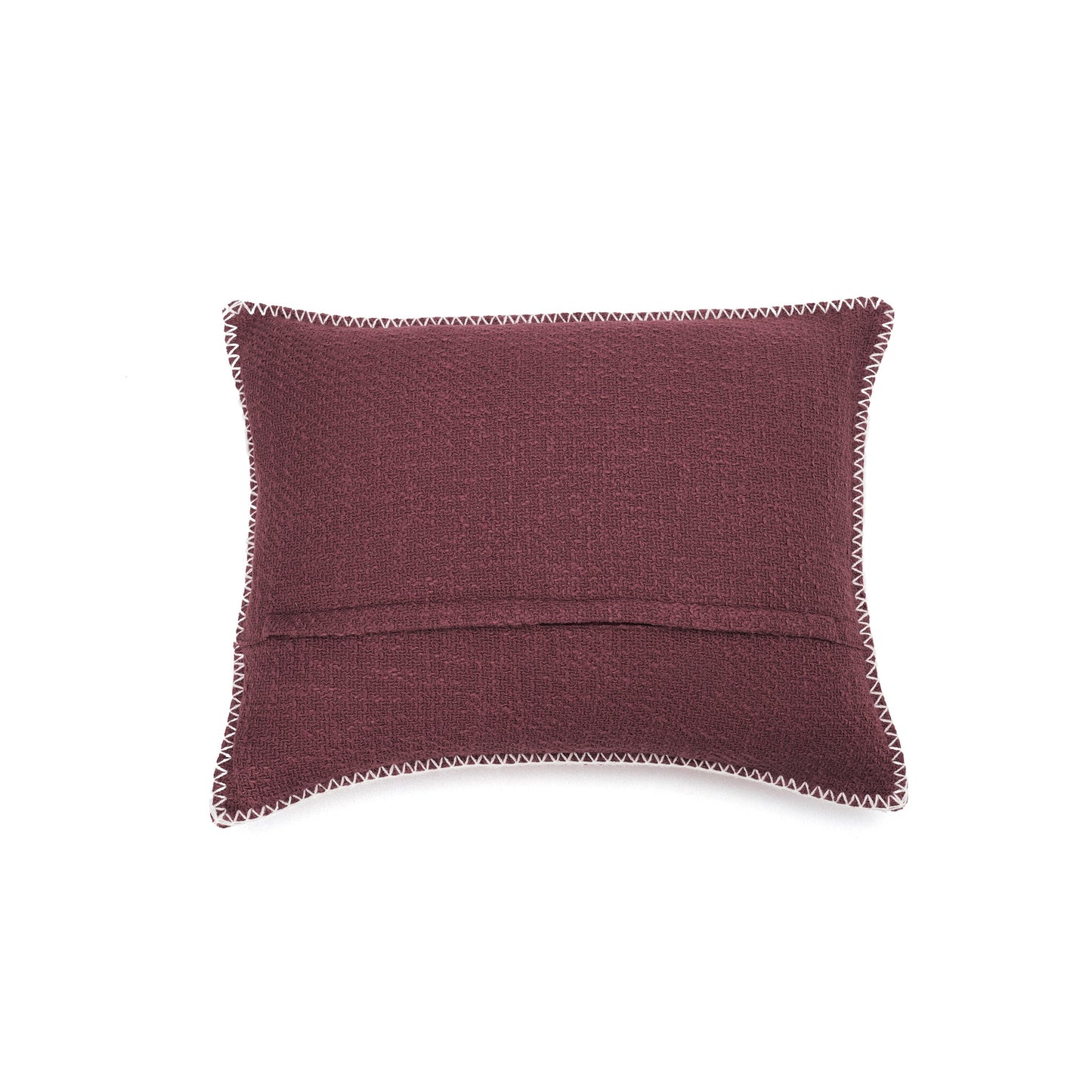 SUN-BLEACHED CUSHION / BURGUNDY