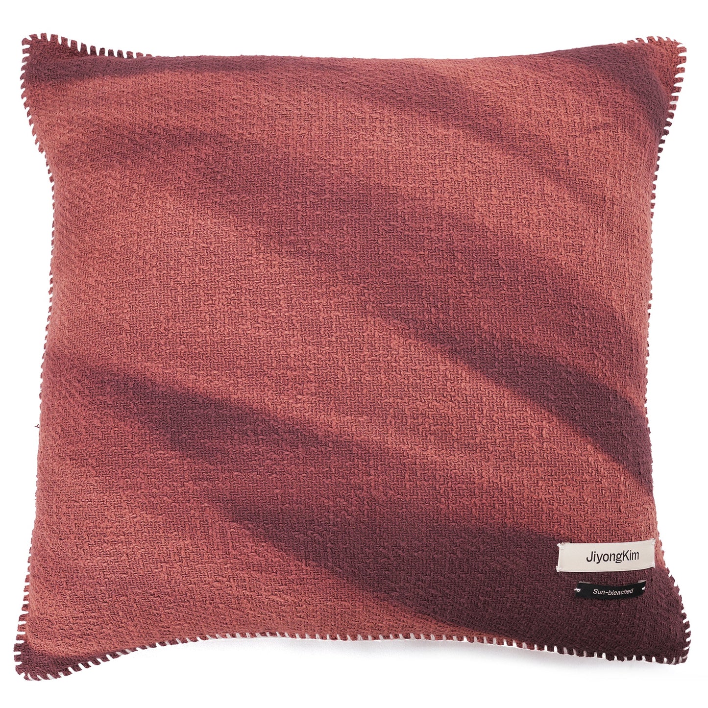 SUN-BLEACHED CUSHION (BIG) / BURGUNDY