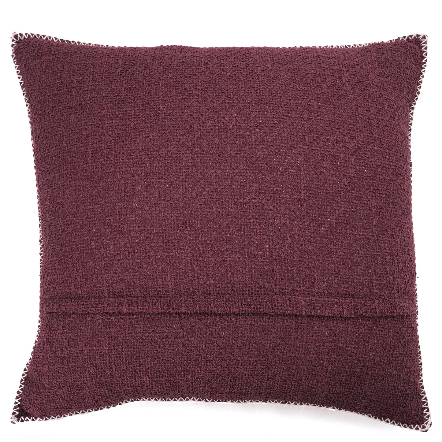 SUN-BLEACHED CUSHION (BIG) / BURGUNDY
