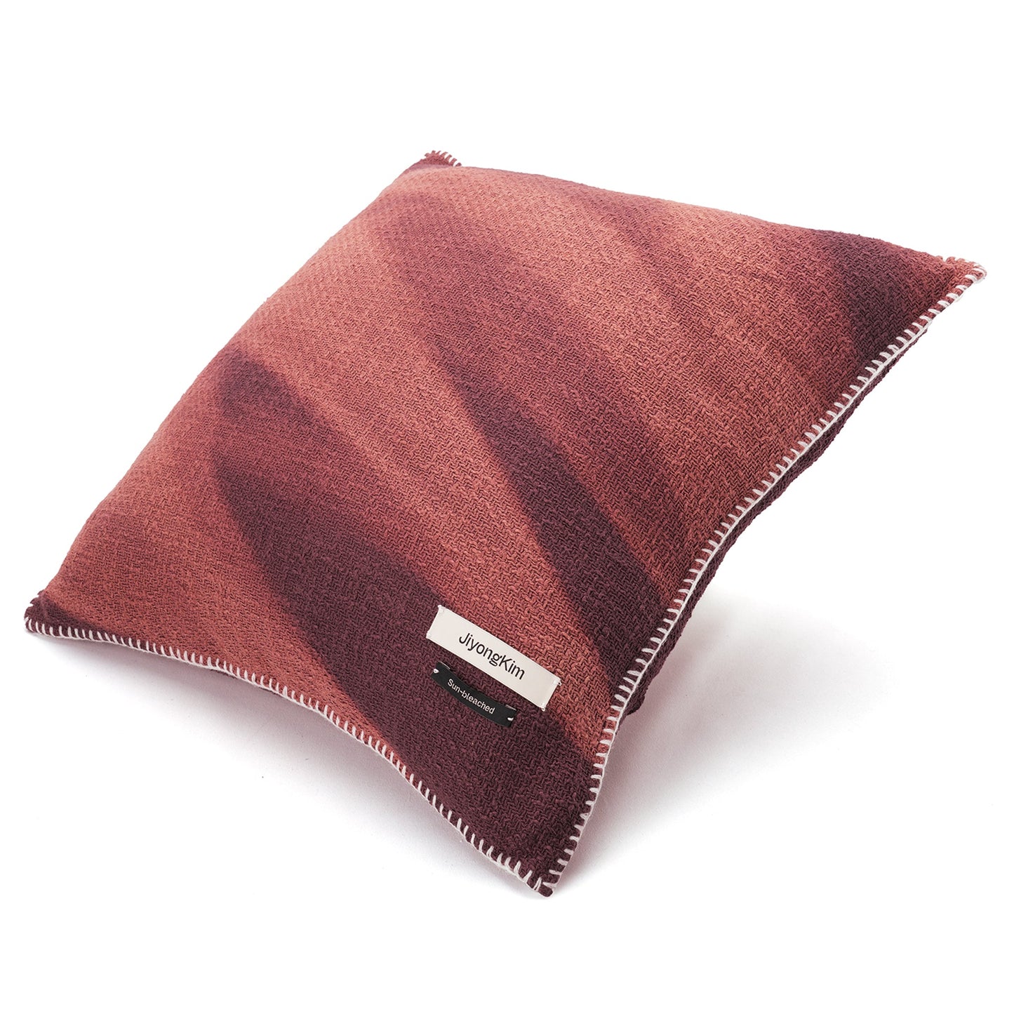 SUN-BLEACHED CUSHION (BIG) / BURGUNDY