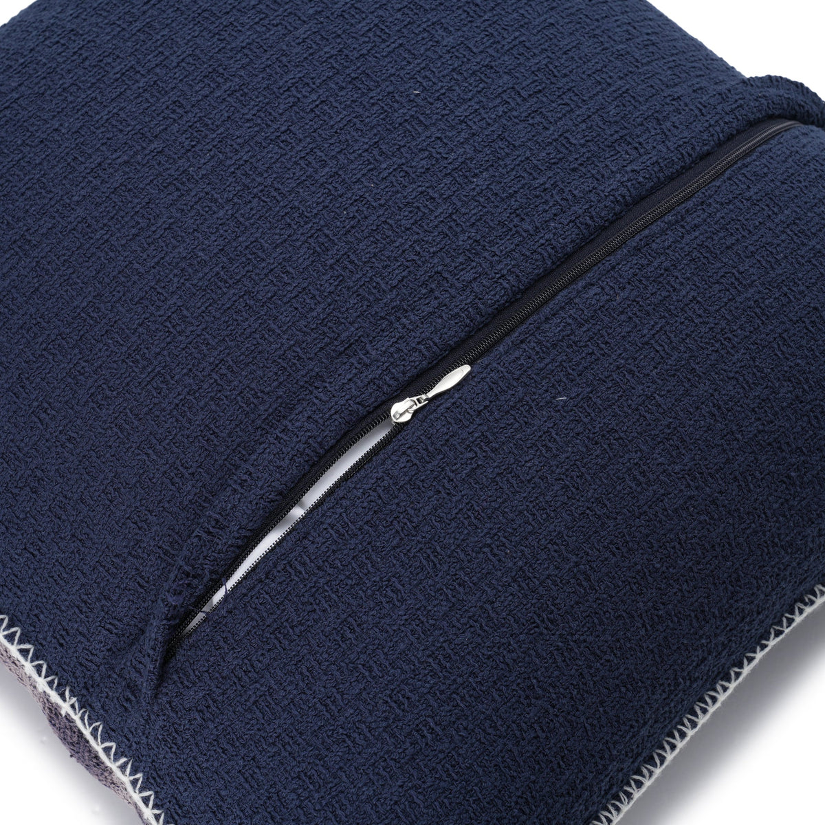 SUN-BLEACHED CUSHION (BIG) / NAVY