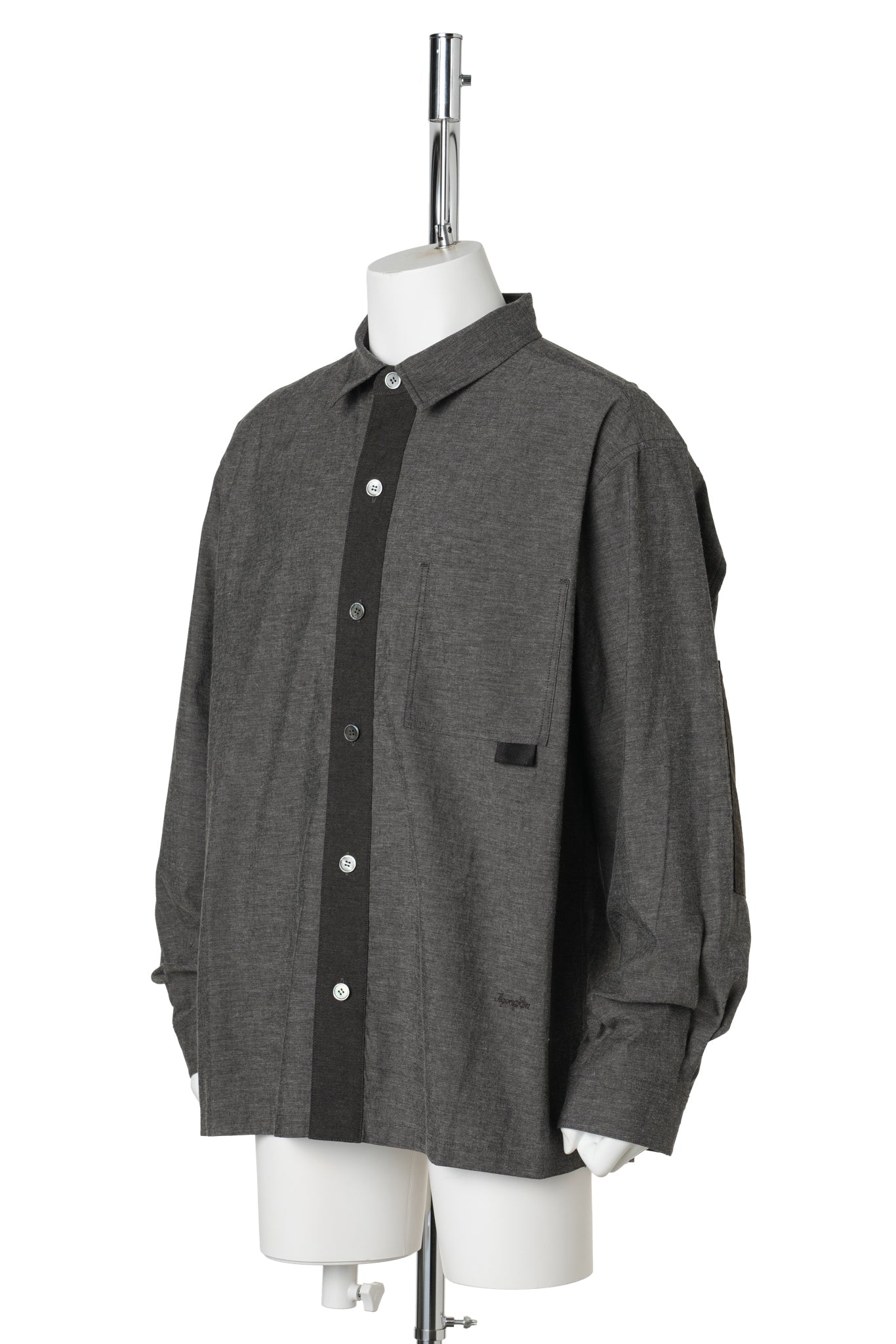 SUN-BLEACHED TAB SHIRT / BROWN