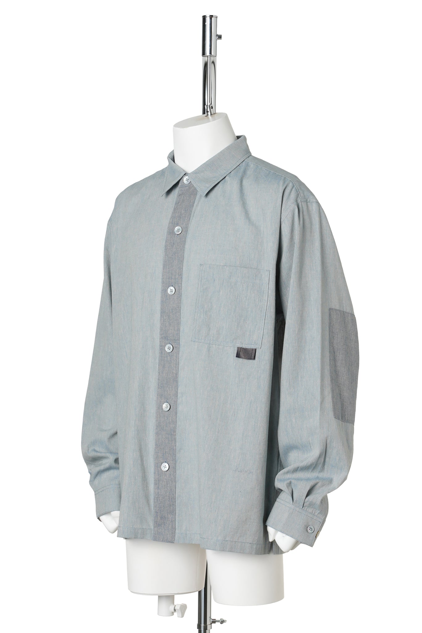 SUN-BLEACHED TAB SHIRT / BLUE