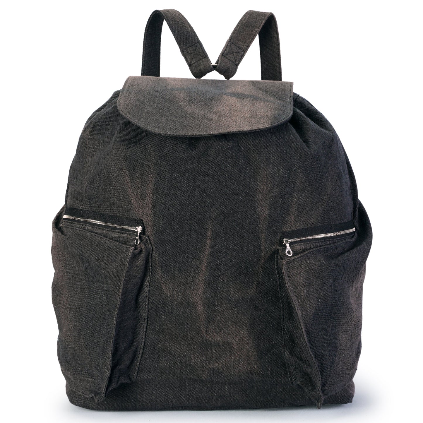 SUN-BLEACHED MULTI POCKET BACKPACK / BLACK