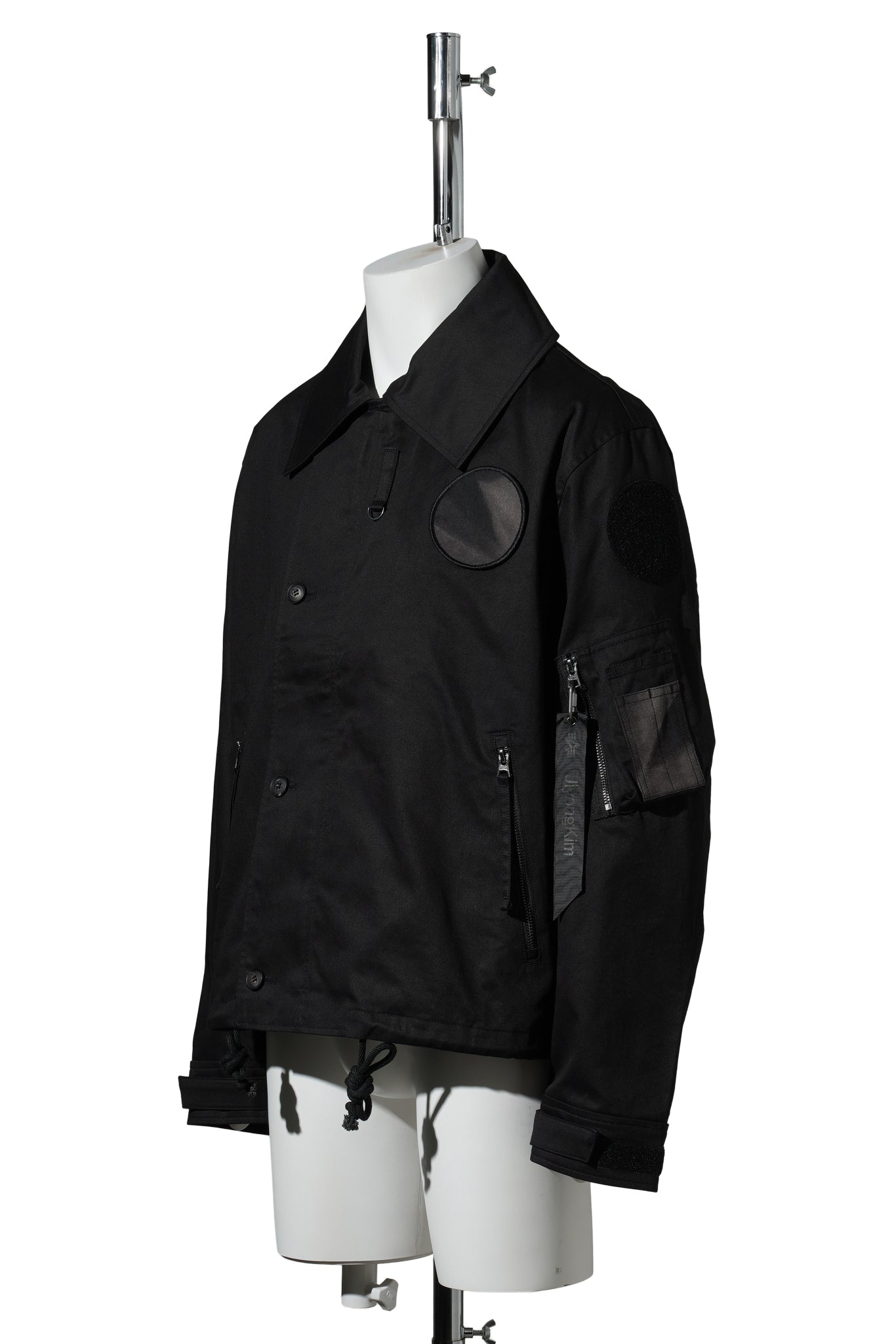 SUN-BLEACHED WIDE COLLAR JACKET(ALPHA INDUSTRIES X JIYONGKIM) / BLACK