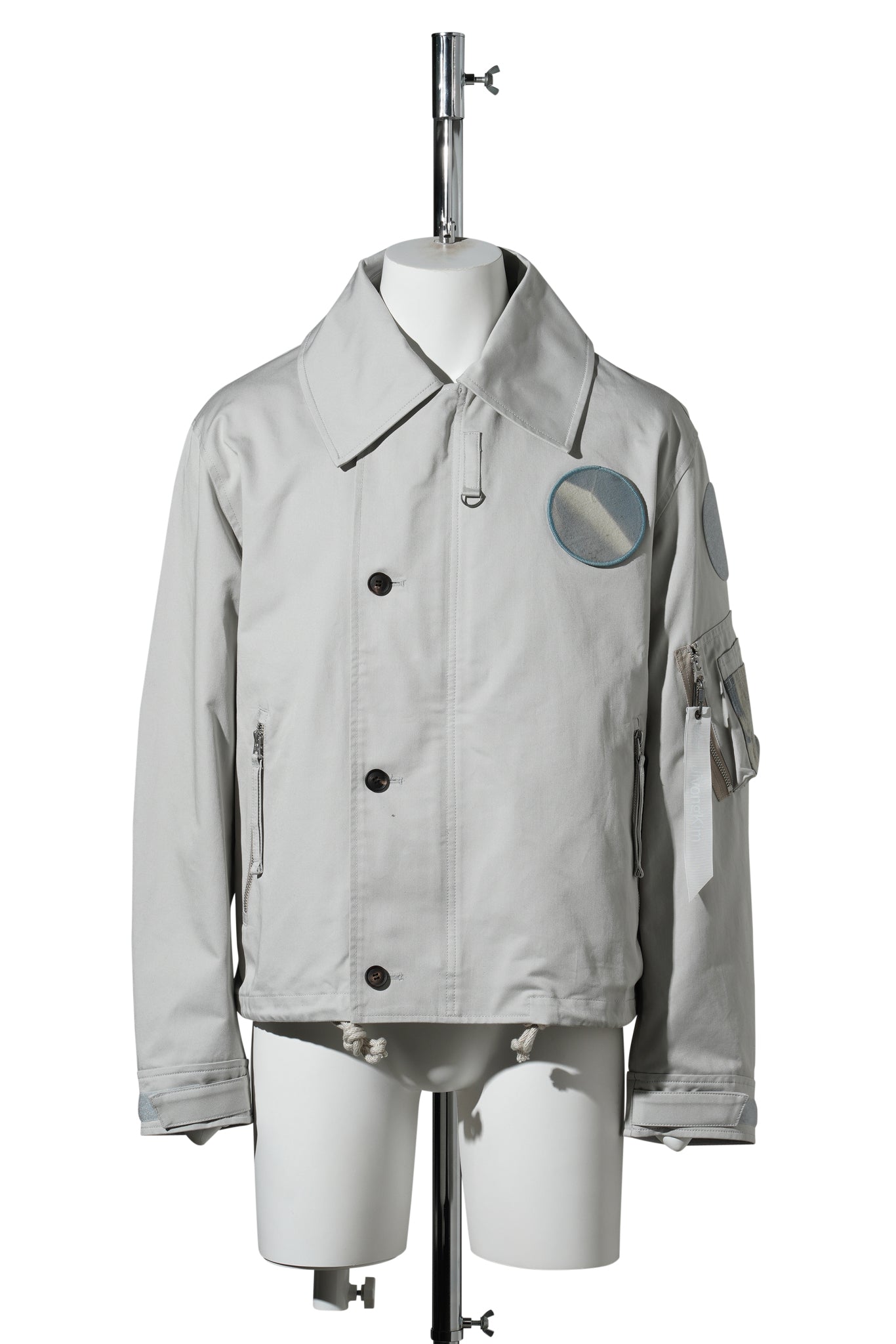SUN-BLEACHED WIDE COLLAR JACKET(ALPHA INDUSTRIES X JIYONGKIM) / LIGHT GREY