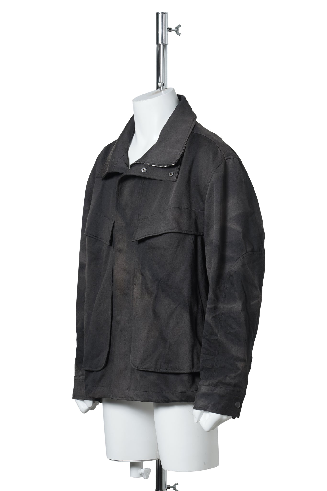 SUN-BLEACHED WORK JACKET / BLACK