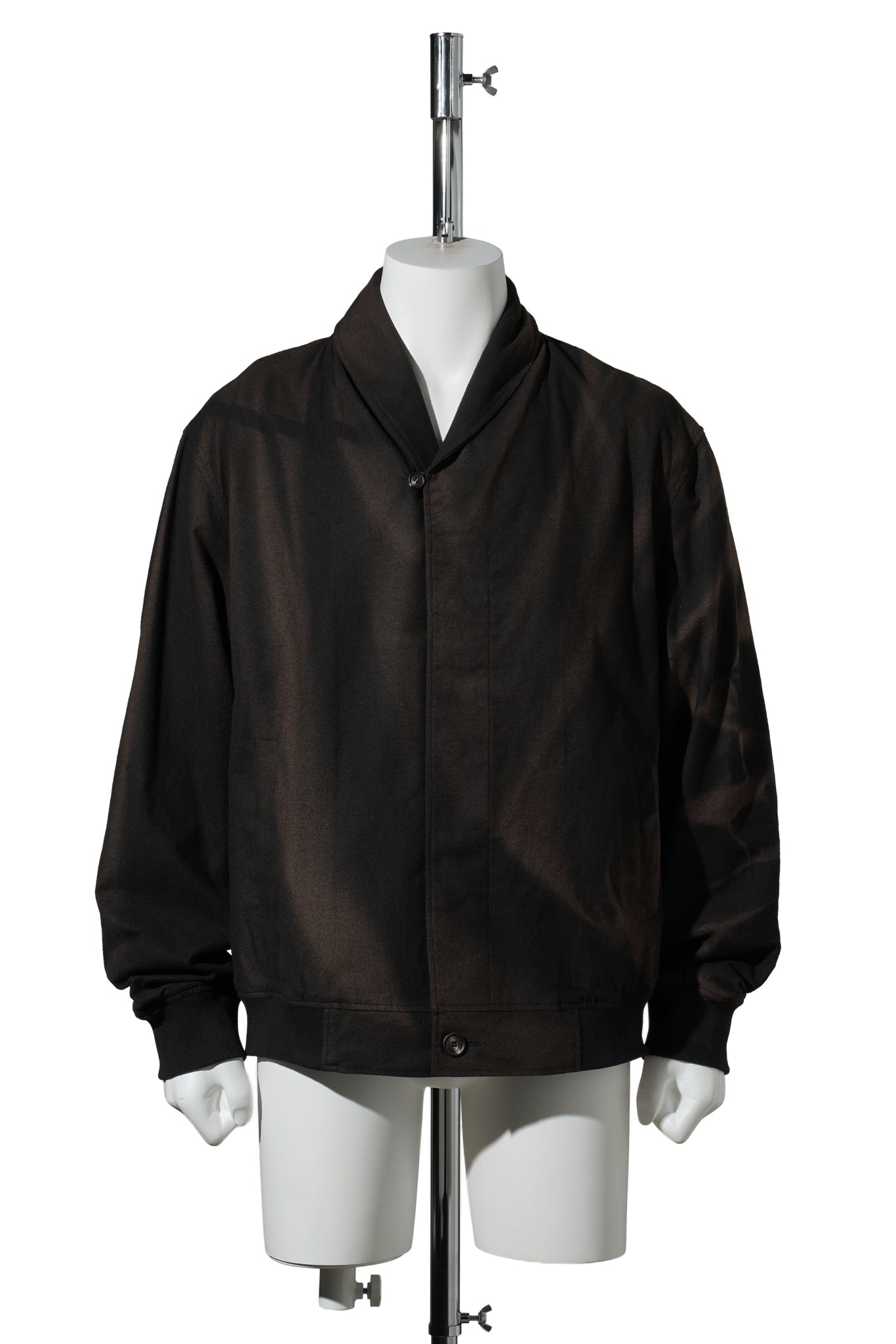 SUN-BLEACHED SHAWL COLLAR JACKET / BLACK