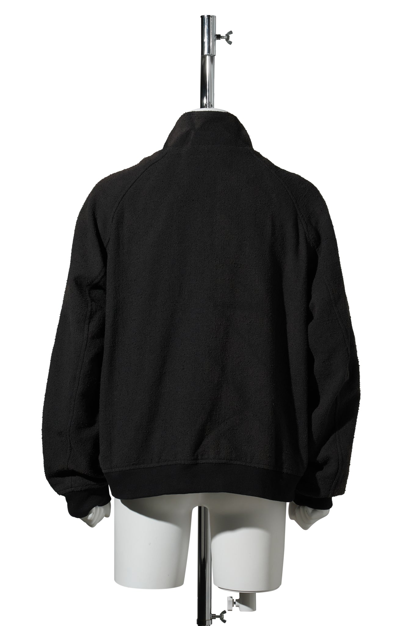 SUN-BLEACHED HIGH NECK BLOUSON / BLACK