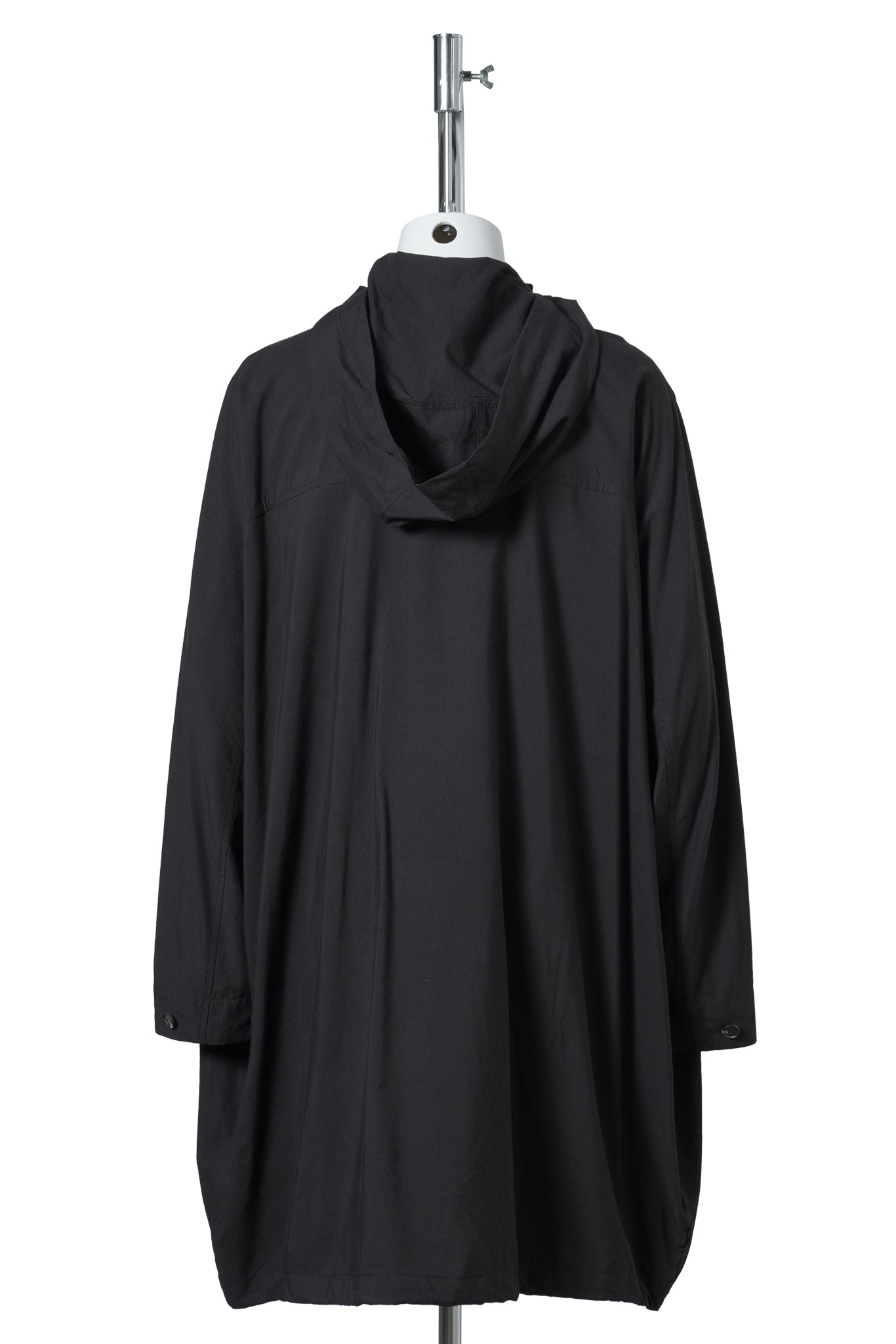 DRAPED COAT / BLACK