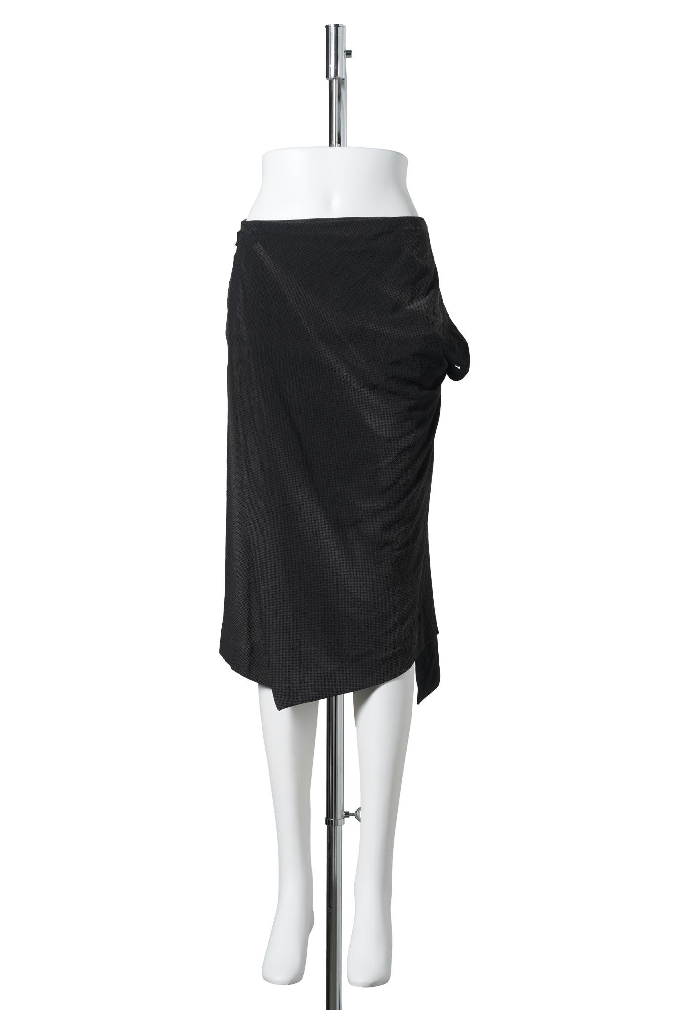 SUN-BLEACHED LAYERED PANEL SKIRT / BLACK