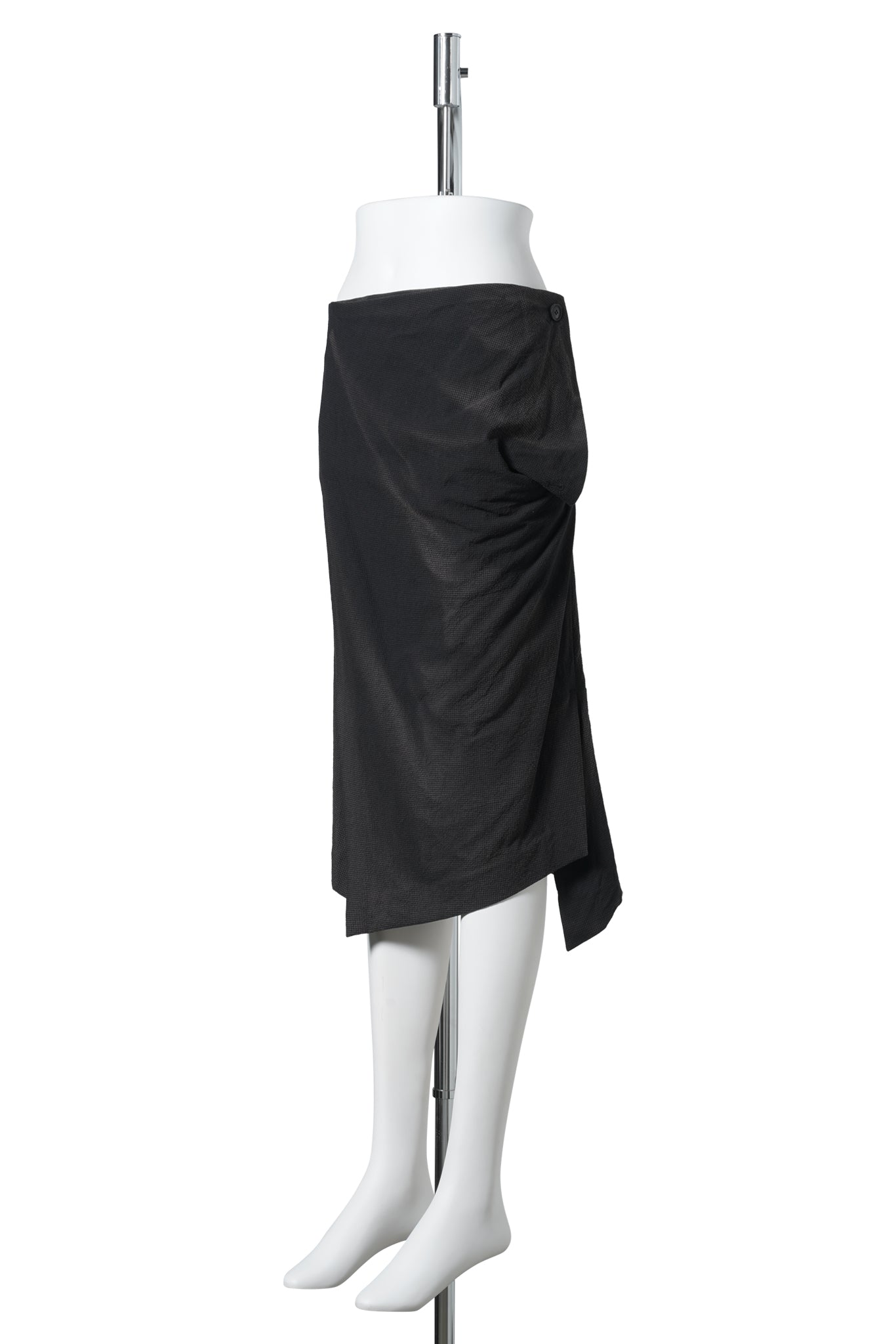 SUN-BLEACHED LAYERED PANEL SKIRT / BLACK