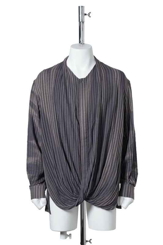 SUN-BLEACHED DRAPED SHIRT / JACQUARD