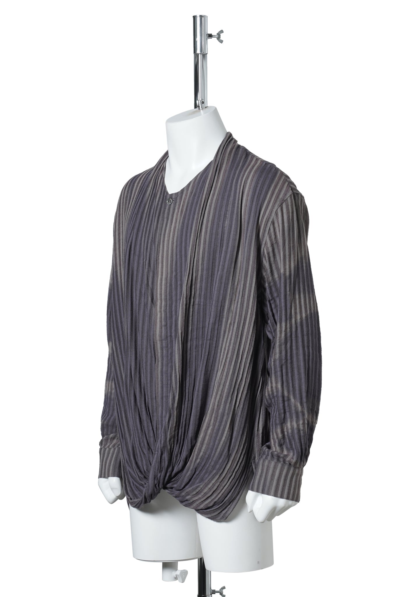 SUN-BLEACHED DRAPED SHIRT / JACQUARD