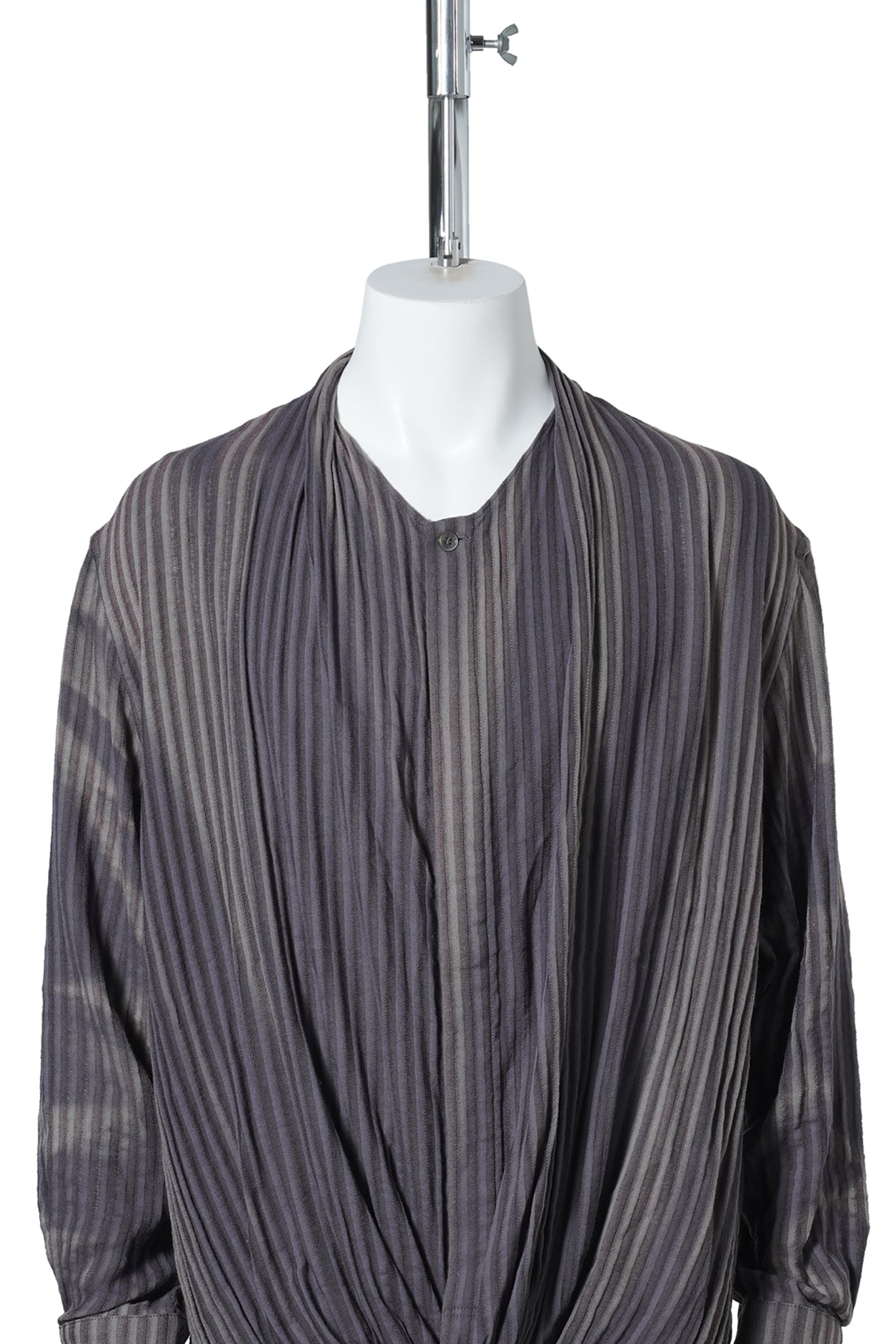 SUN-BLEACHED DRAPED SHIRT / JACQUARD
