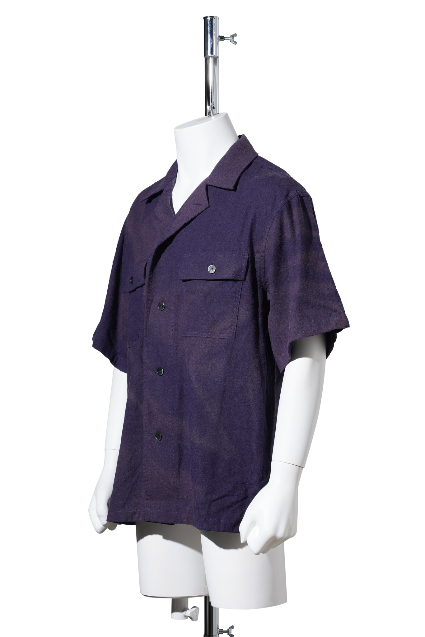 SUN-BLEACHED TAILORED COLLAR SHIRT / PURPLE