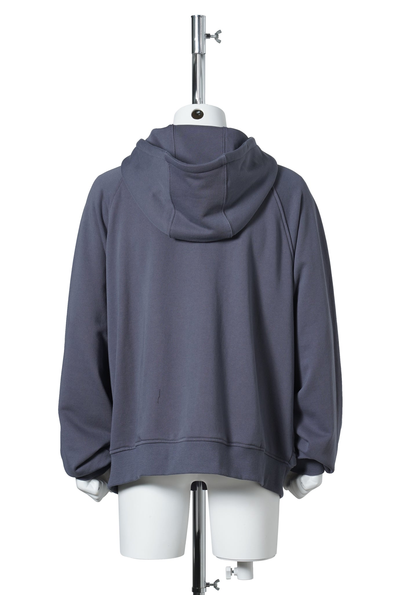 ASYMMETRIC ZIP-UP HOODIE / PURPLE