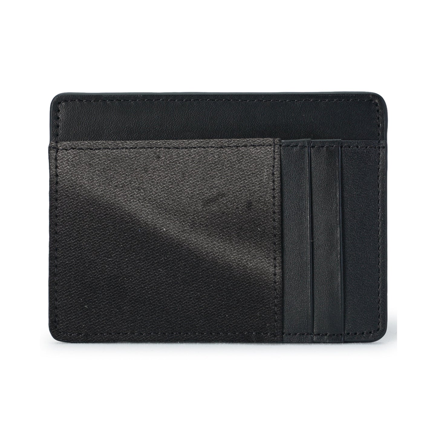 SUN-BLEACHED LEATHER WALLET / BLACK