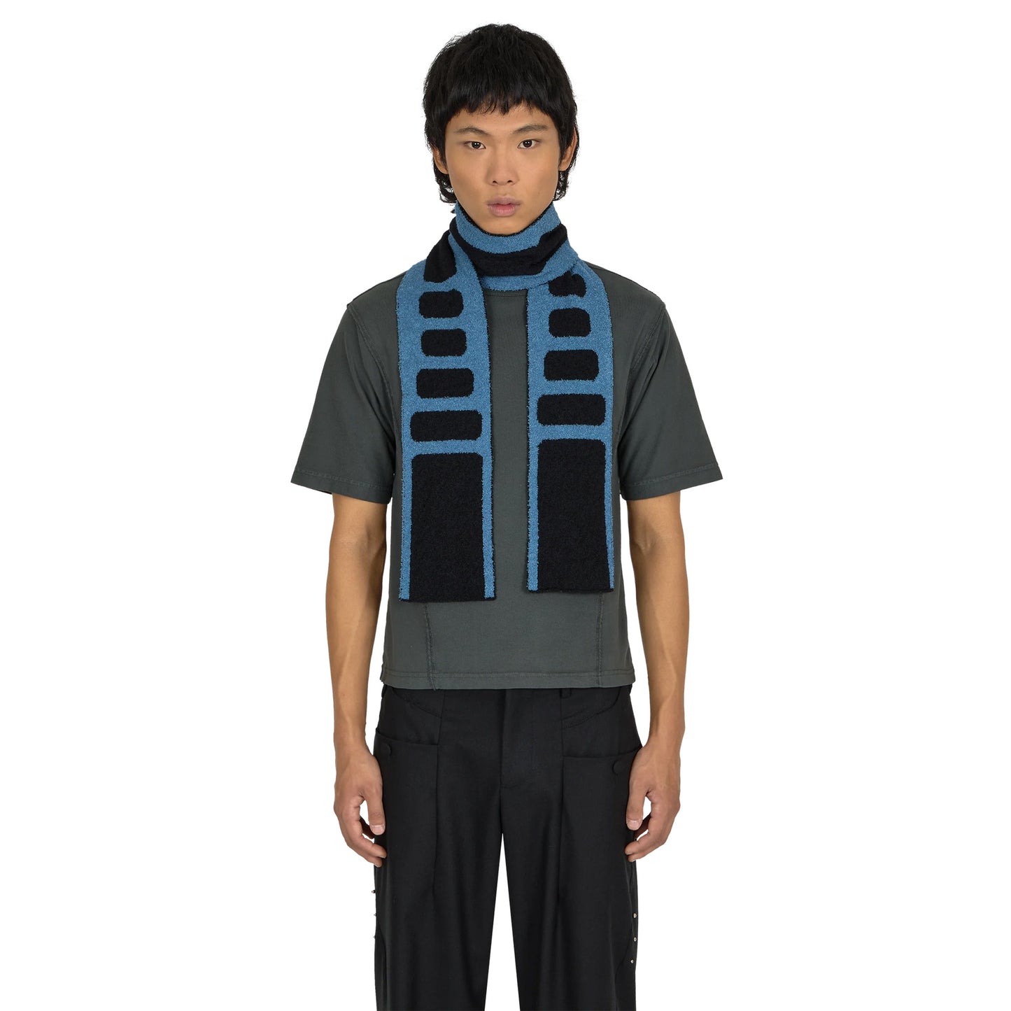 EYRE SCARF / BLUE035:JET STONE BLUE