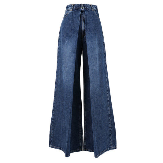 WASHED DENIM SUPER WIDE PANTS / INDIGO