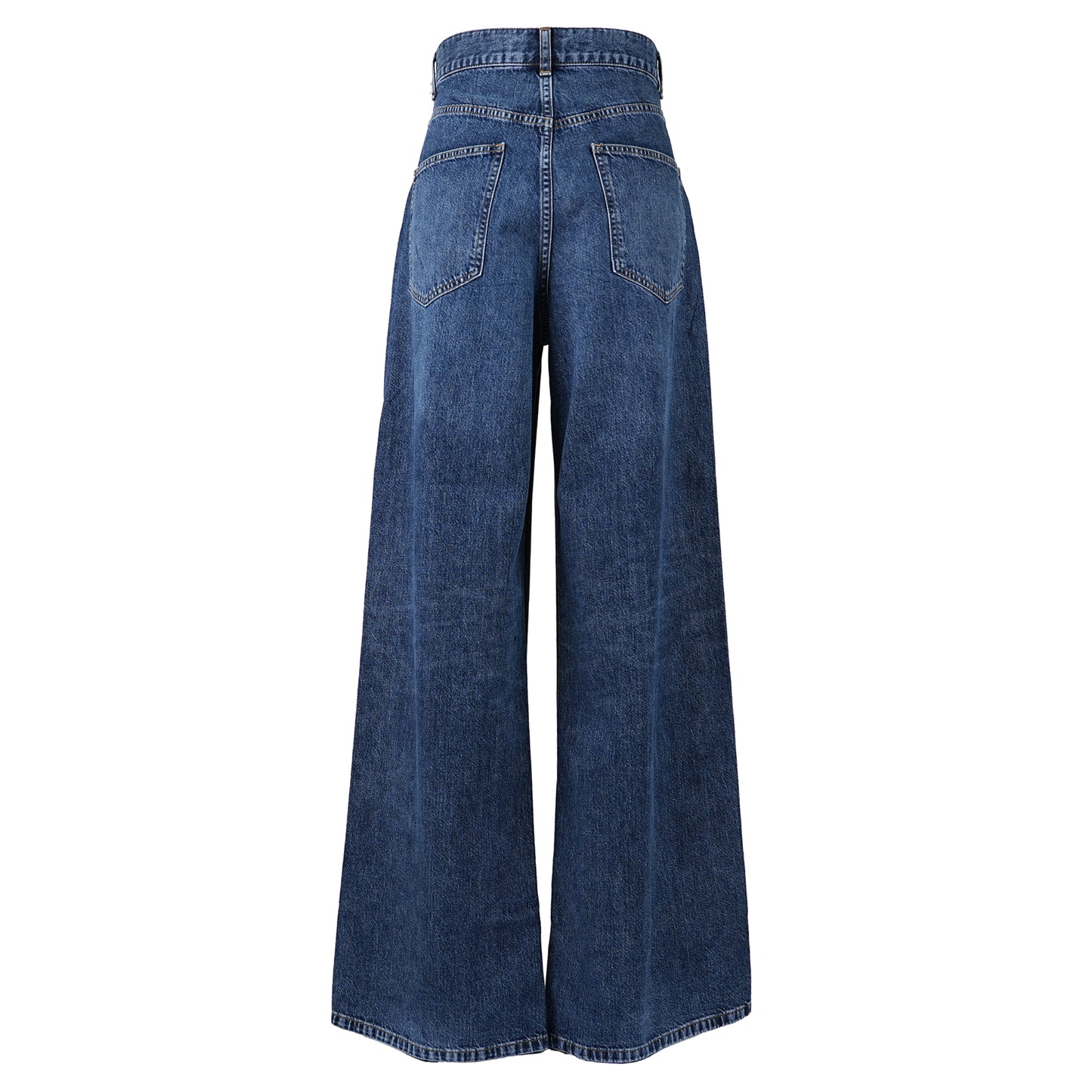 WASHED DENIM SUPER WIDE PANTS / INDIGO