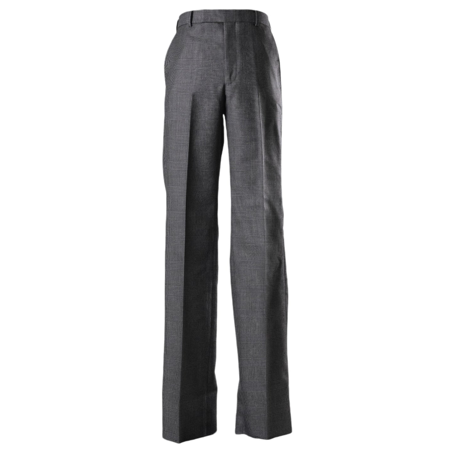 WOOL STRAIGHT TROUSERS / GREY CH