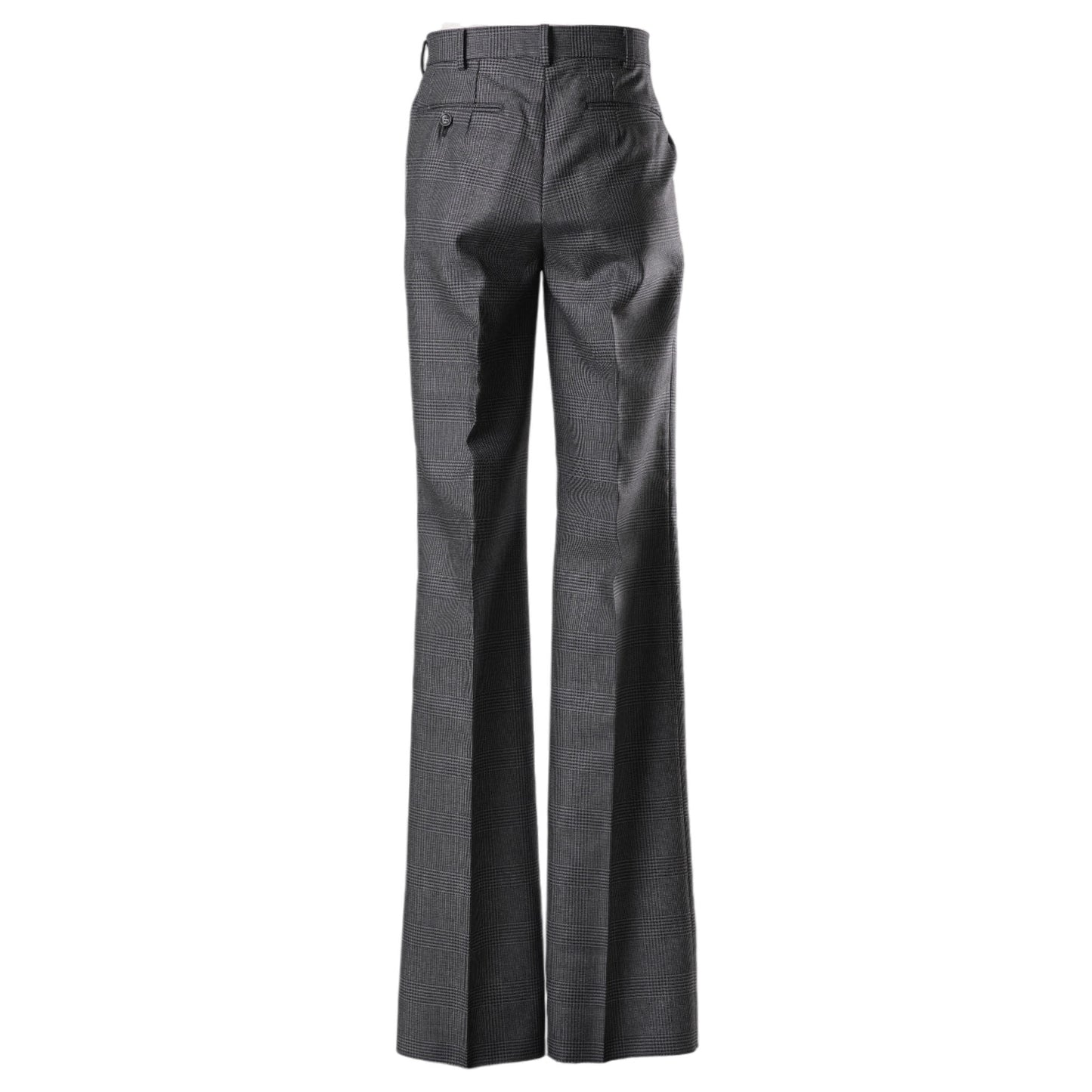 WOOL STRAIGHT TROUSERS / GREY CH