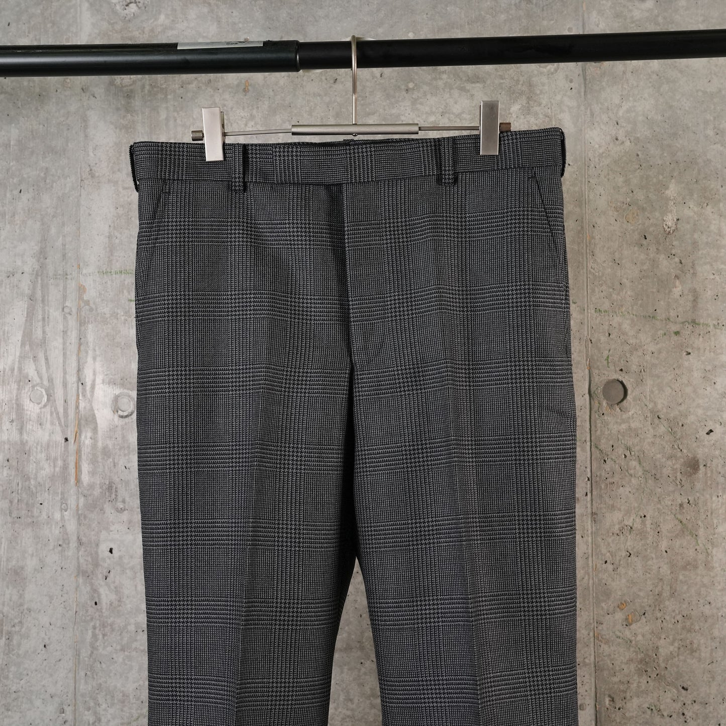 WOOL STRAIGHT TROUSERS / GREY CH