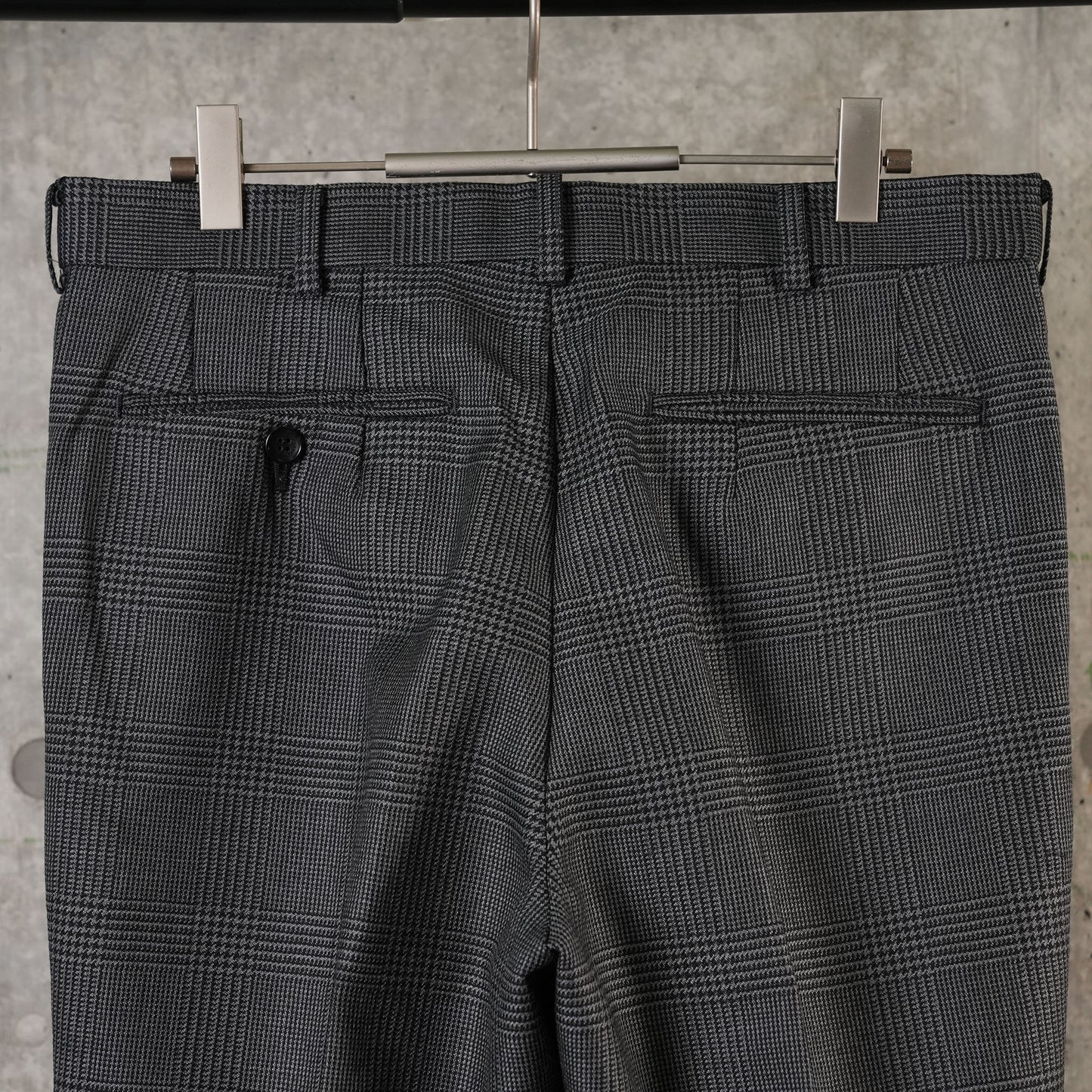 WOOL STRAIGHT TROUSERS / GREY CH