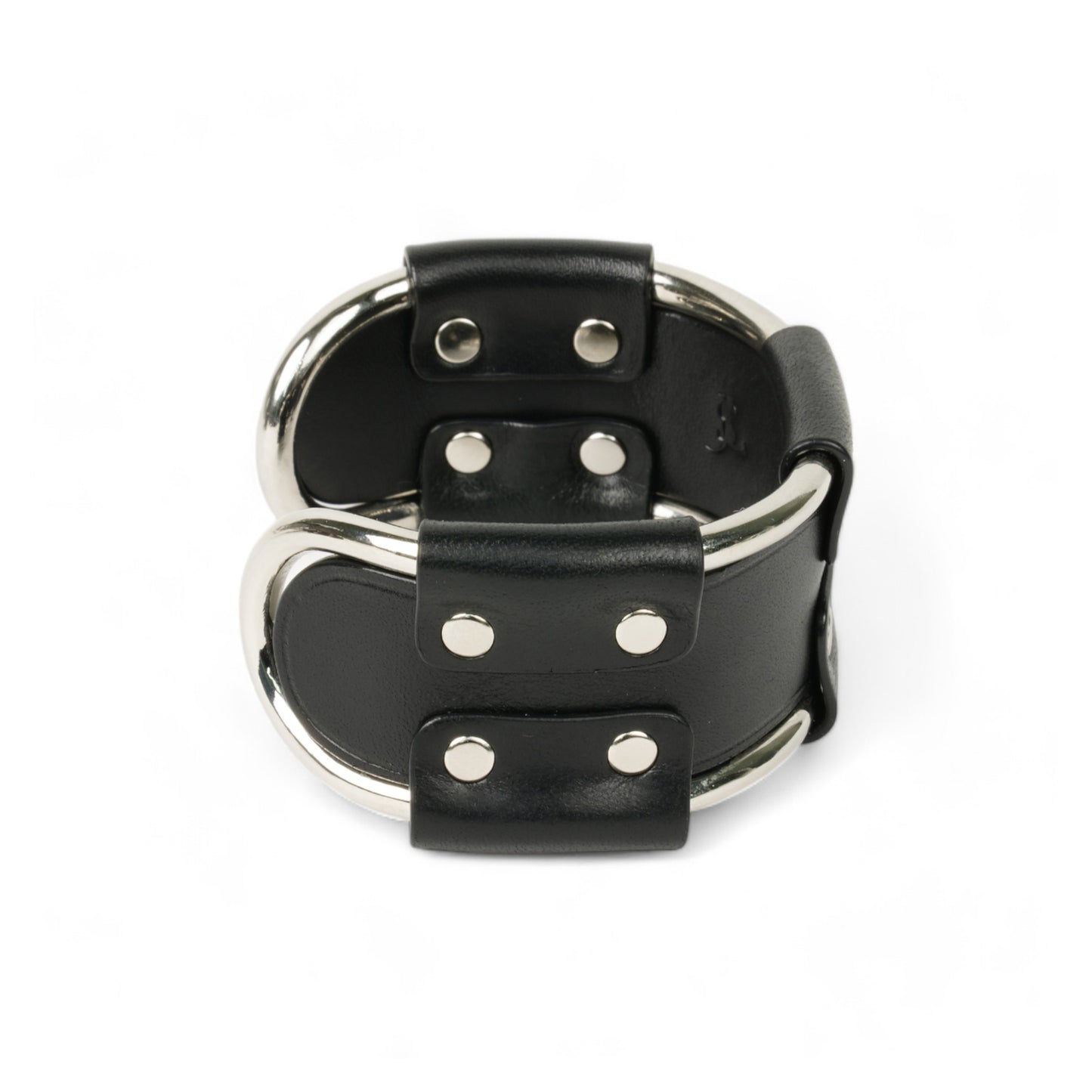 FRAME LEATHER BANGLE / BLACK