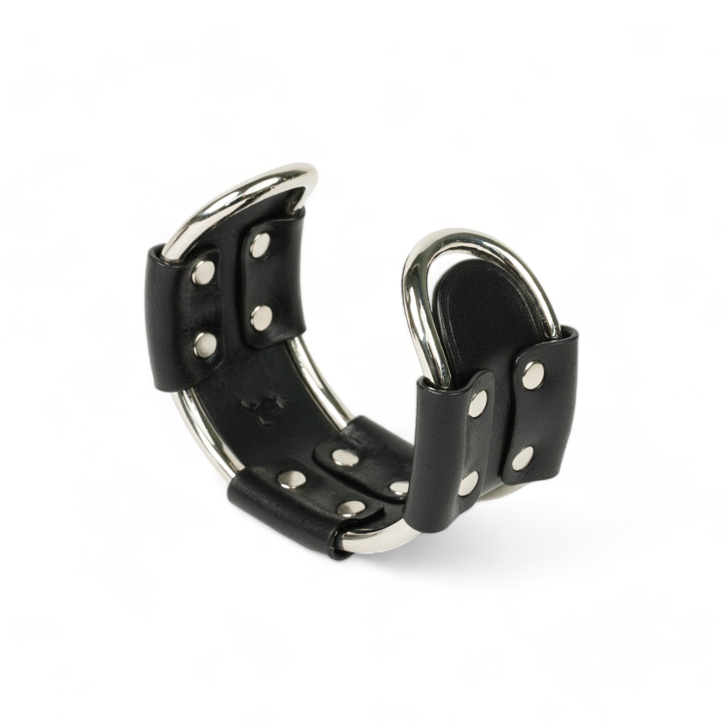 FRAME LEATHER BANGLE / BLACK