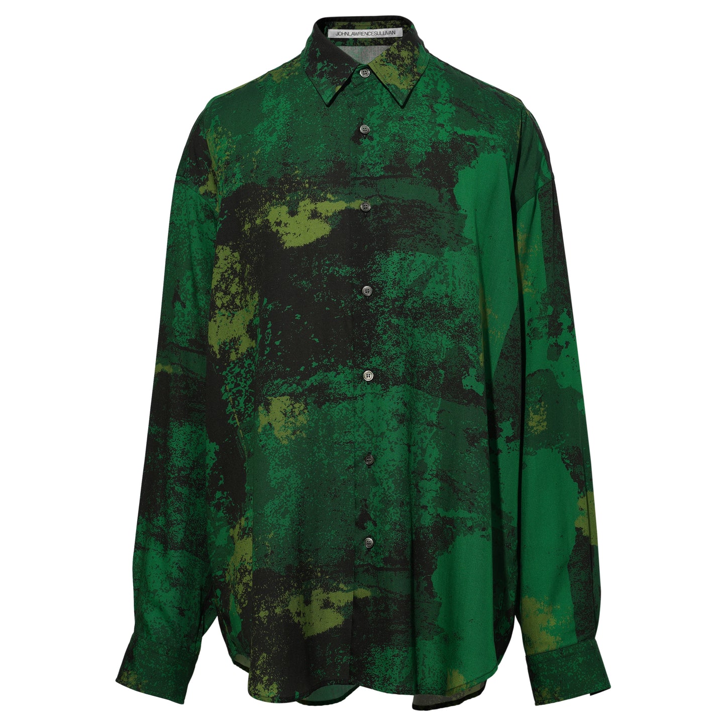 ALL OVER PRINT OVERSIZED SHIRT / GREEN