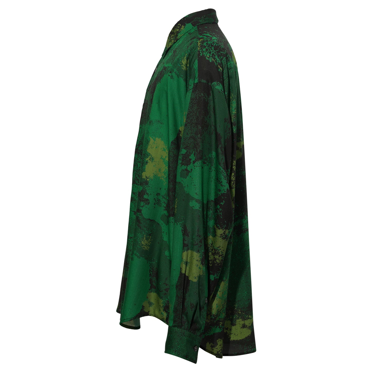 ALL OVER PRINT OVERSIZED SHIRT / GREEN