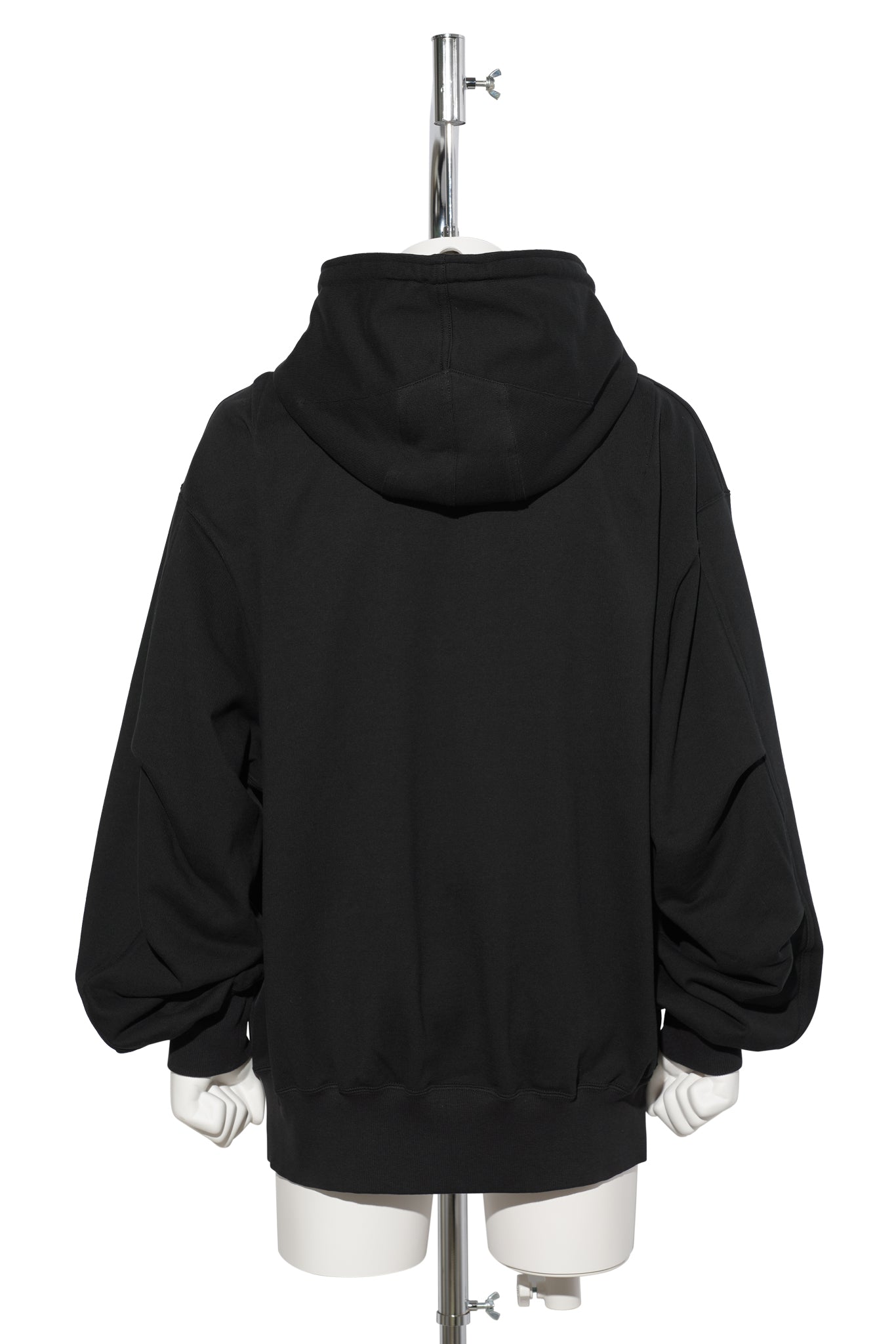 SWEAT ZIP-UP HOODIE / BLACK
