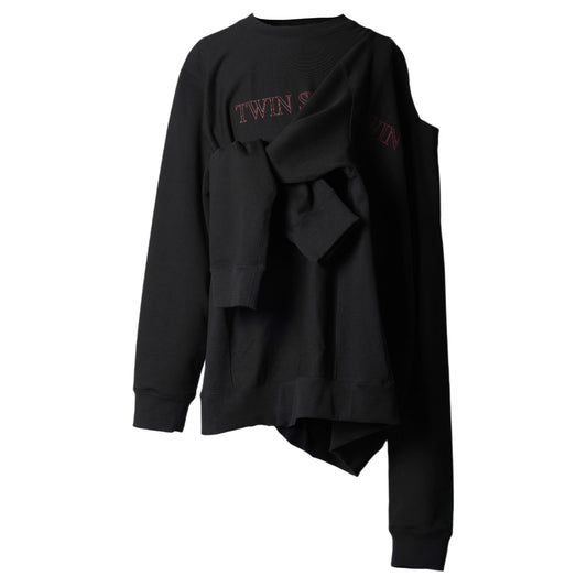 TWIN SPEAK DOCKING SWEAT PULLOVER / BLACK