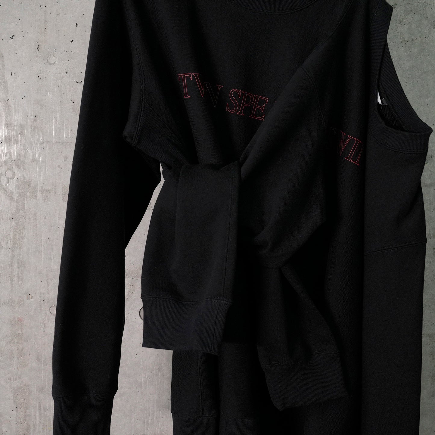 TWIN SPEAK DOCKING SWEAT PULLOVER / BLACK