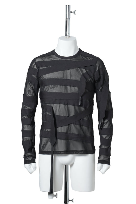 BANDAGED PULLOVER / BLACK