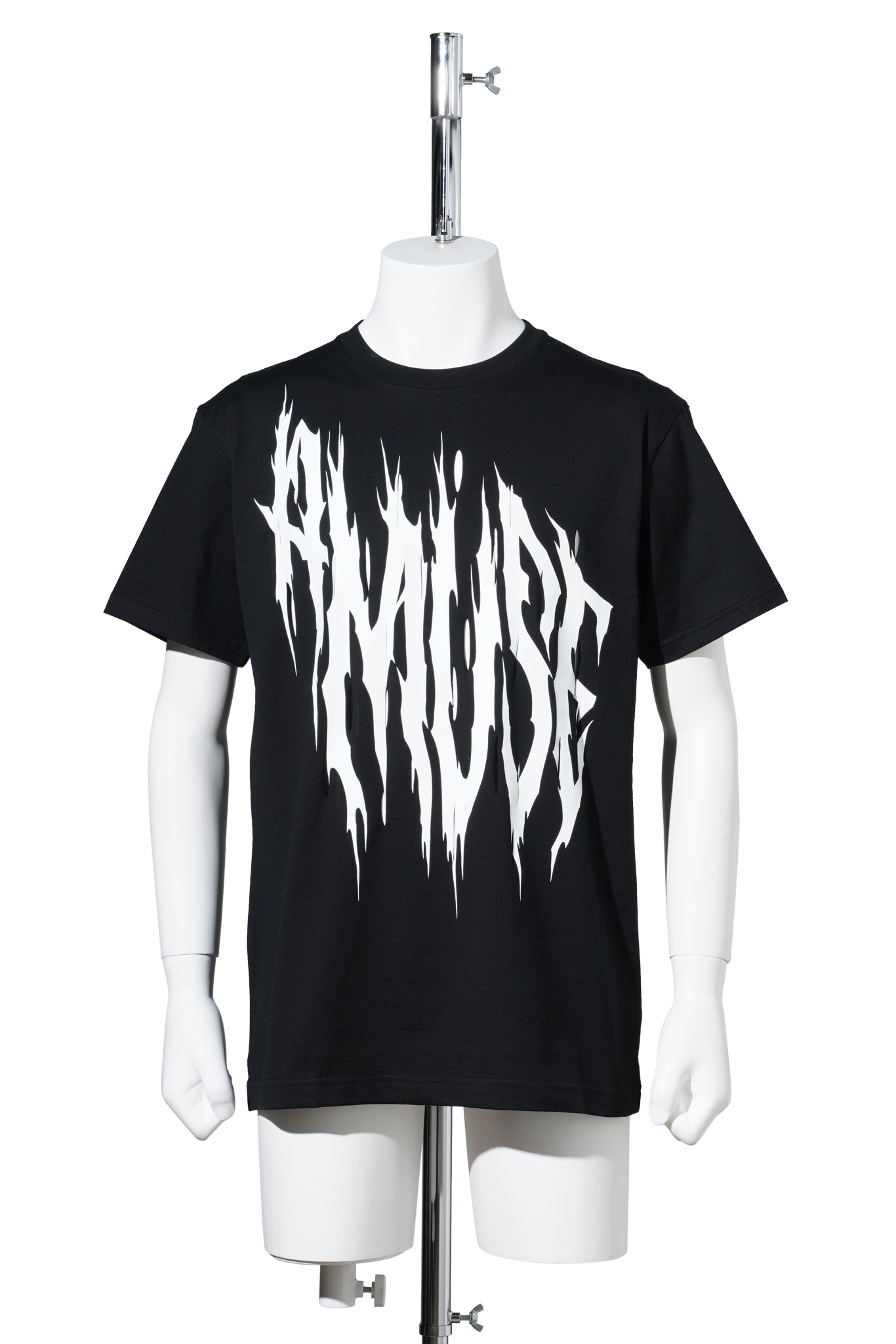 A MUSE PRINT SLASHED TEE / BLACK