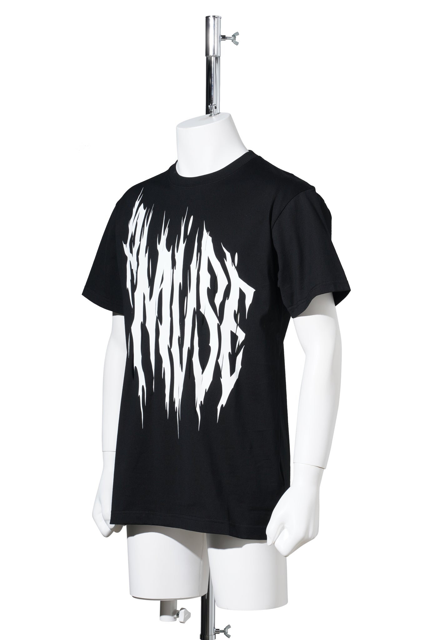 A MUSE PRINT SLASHED TEE / BLACK