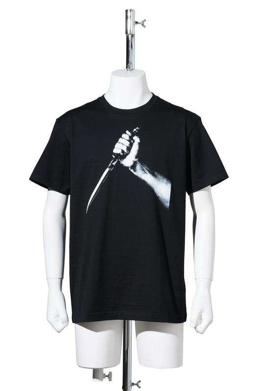 KNIFE PRINT TEE / BLACK