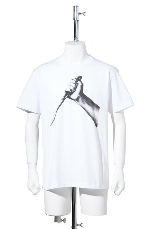 KNIFE PRINT TEE / WHITE