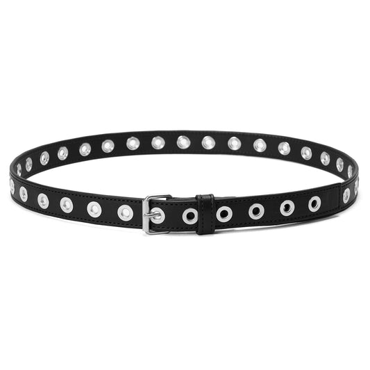 EYELET BELT / BLACK