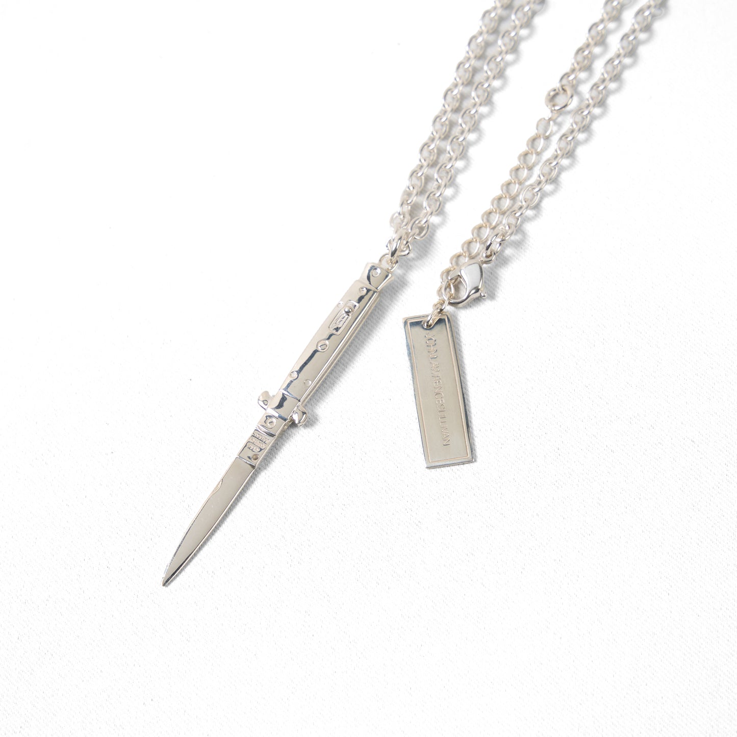 KNIFE NECKLACE / SILVER