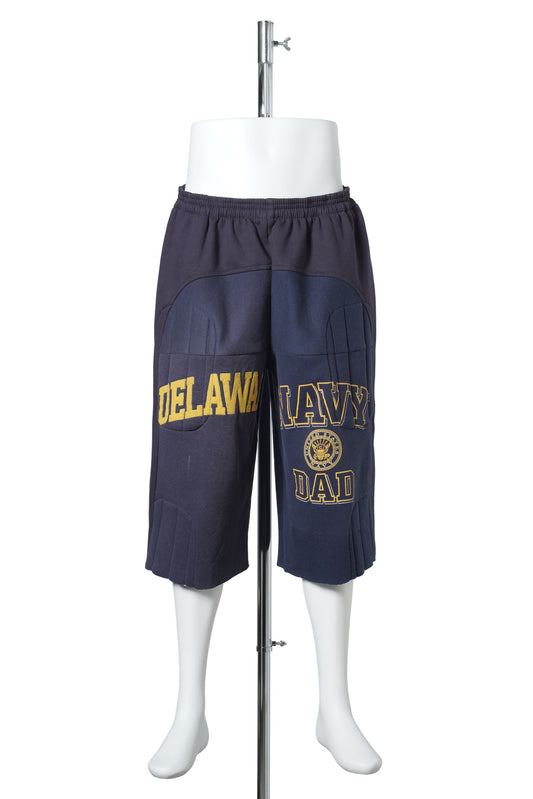 PADDED SWEAT SHORTS / NAVY