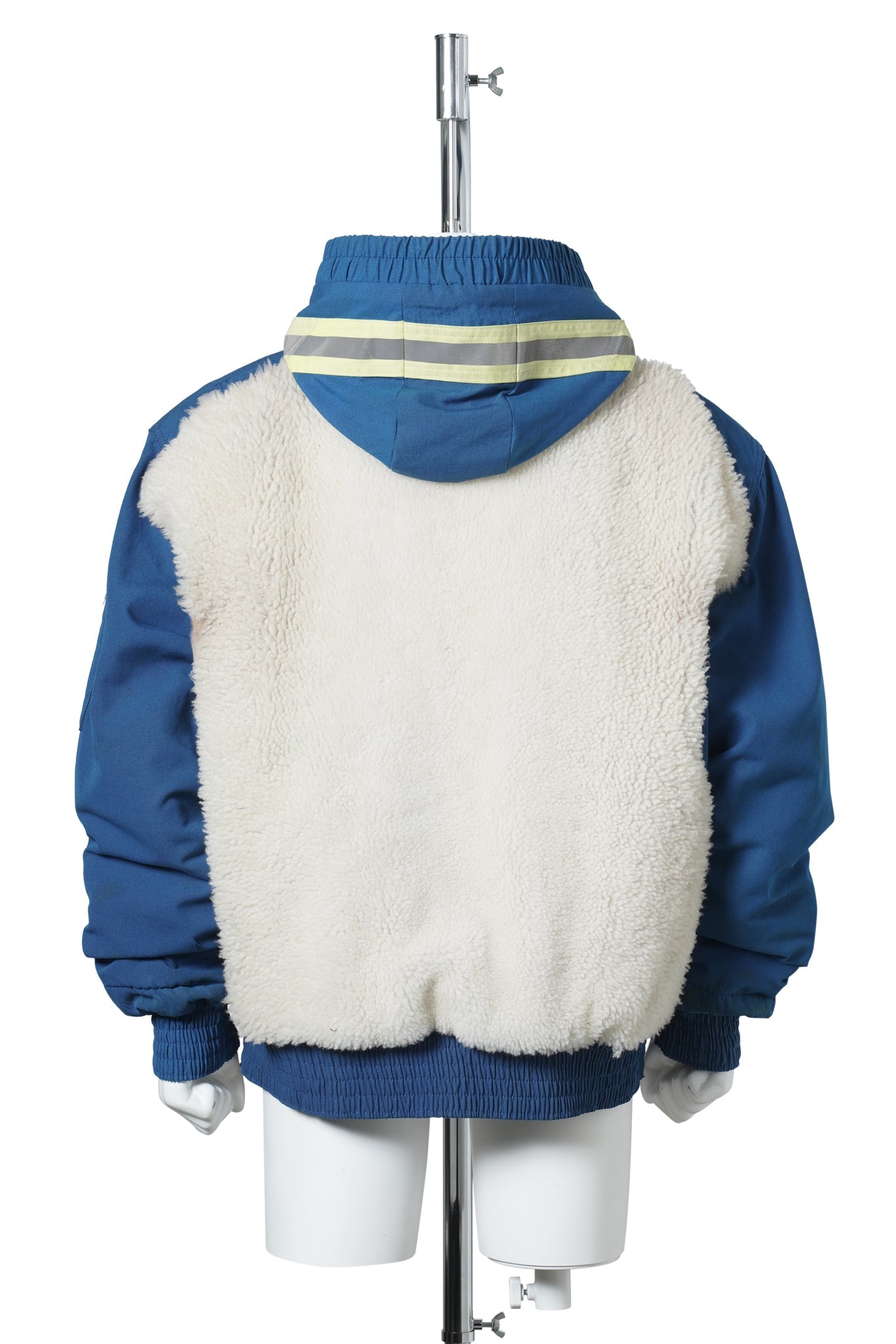BLUE HOODED BOMBER / BLUE