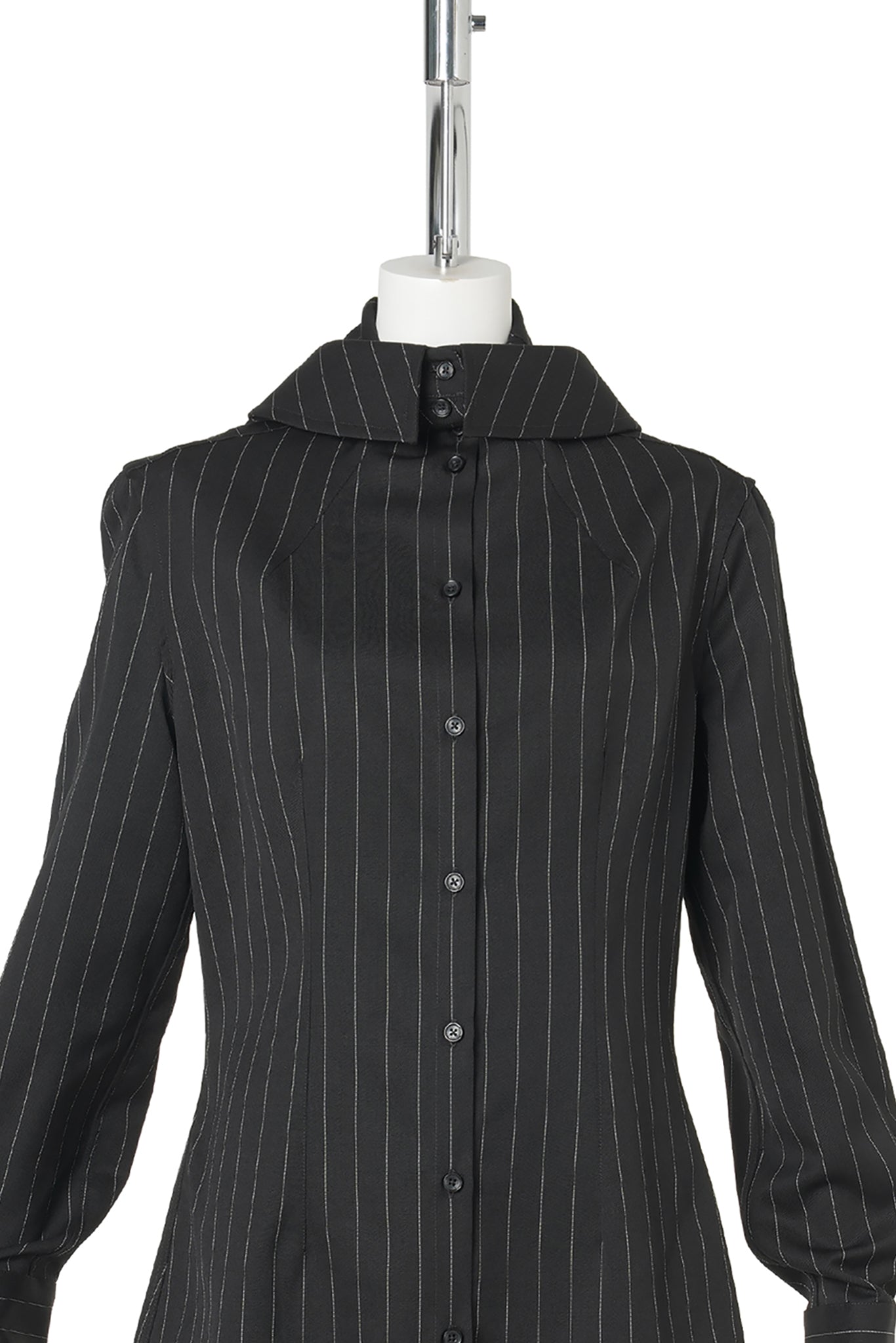 HOODIE WOMAN FIT SHIRT / 0001:BLACK/WHITE