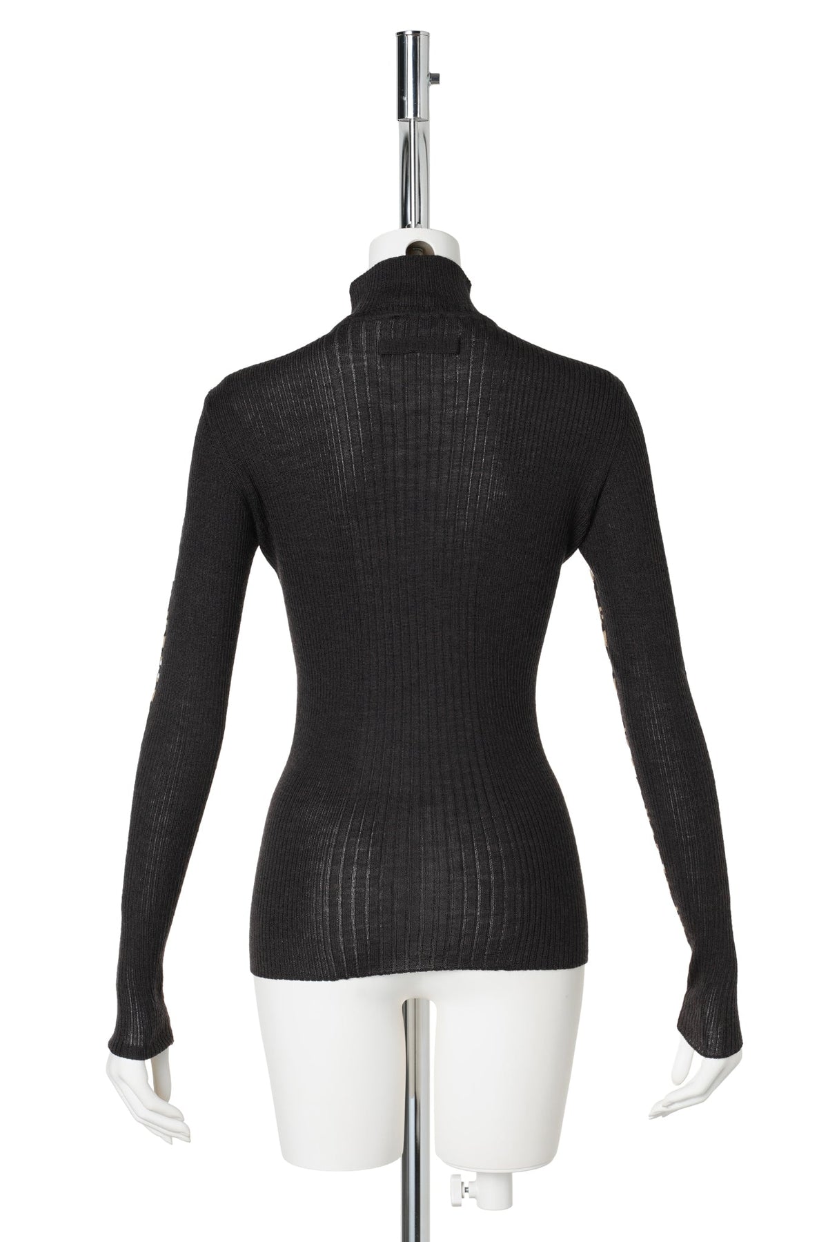 MERINO WOOLCROP SWEATER WITH FAIRISLES JACQUARD / 626103:DARKBROWN/CAMEL/ECRU