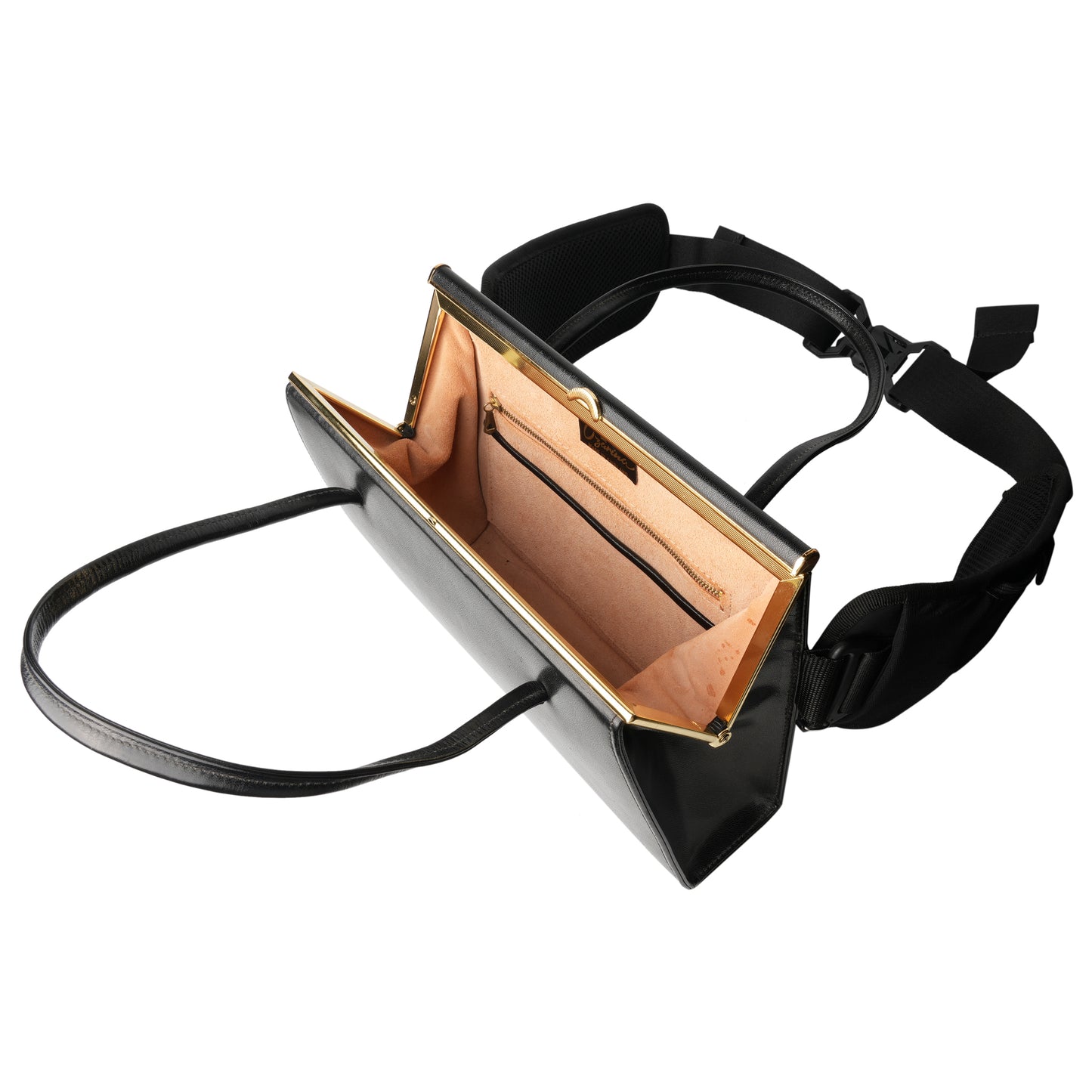 REPURPOSED VINTAGE BELT BAG / BLACK