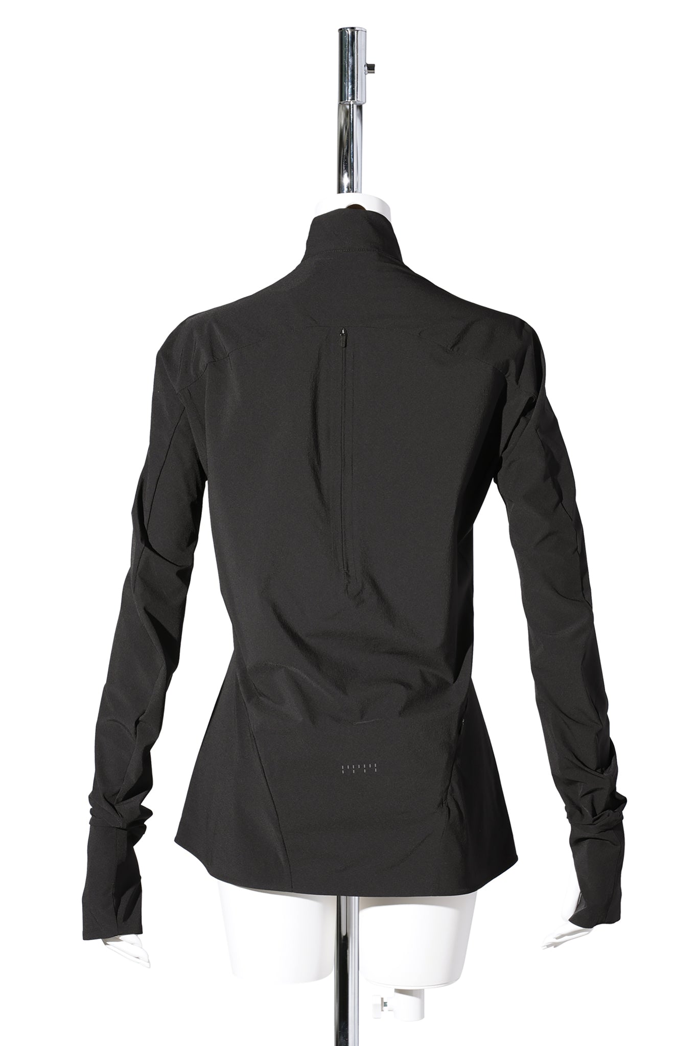 LONG SLEEVE MANDARIN SHIRT / BLACK