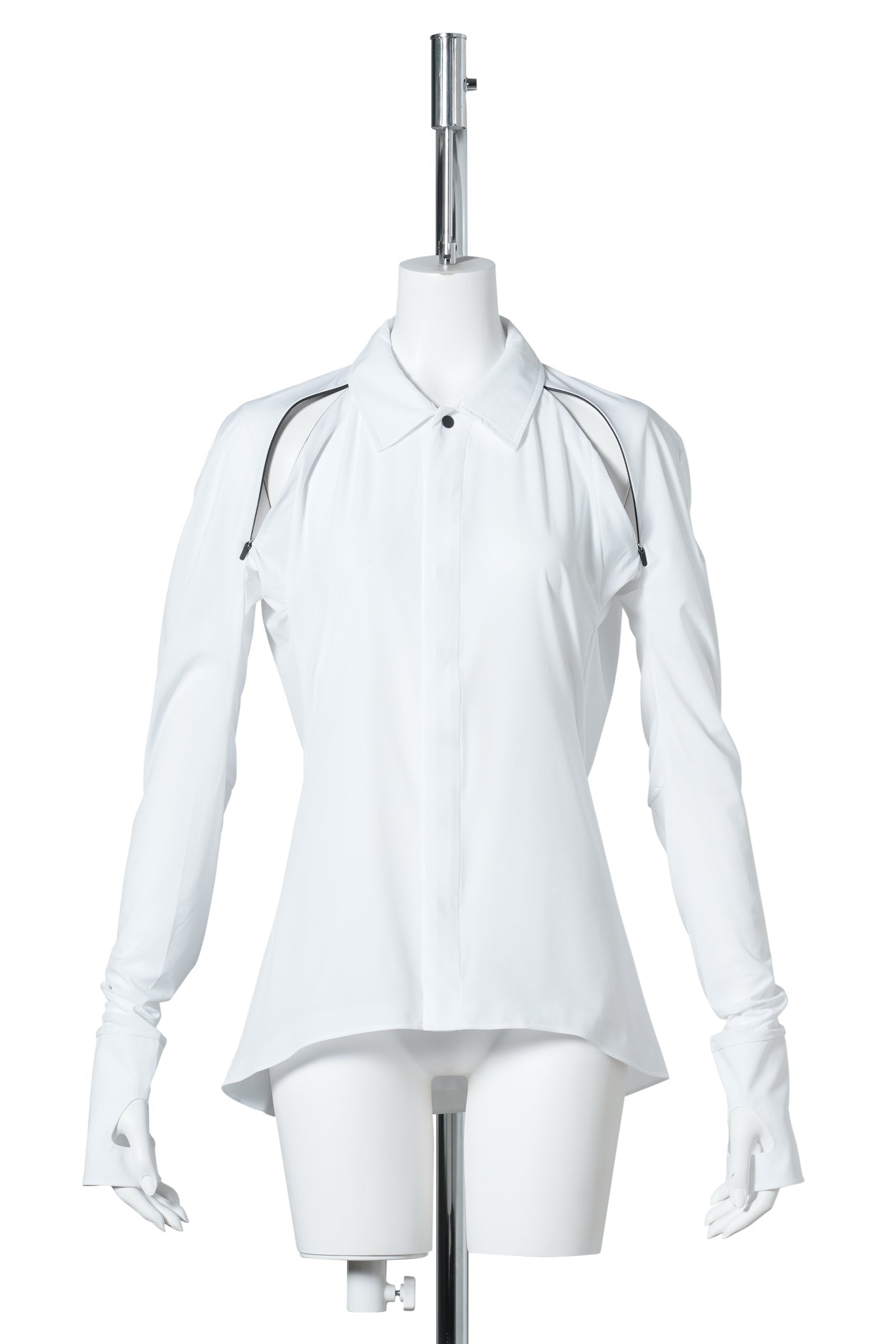 ZIP SHIRT / WHITE